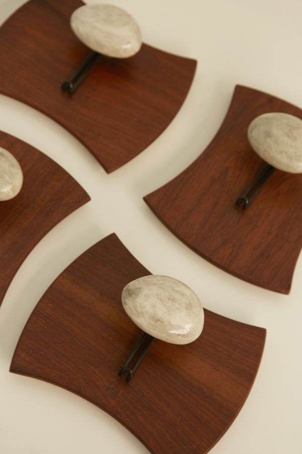 Ceramic & Wood Coat Racks