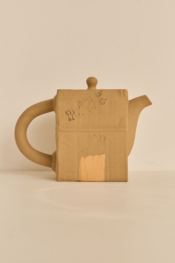 Clay Teapot Sculpture