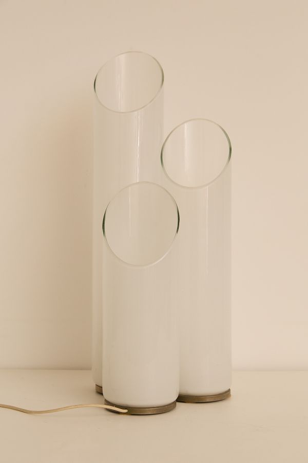 Glass Cylinder Table Lamp